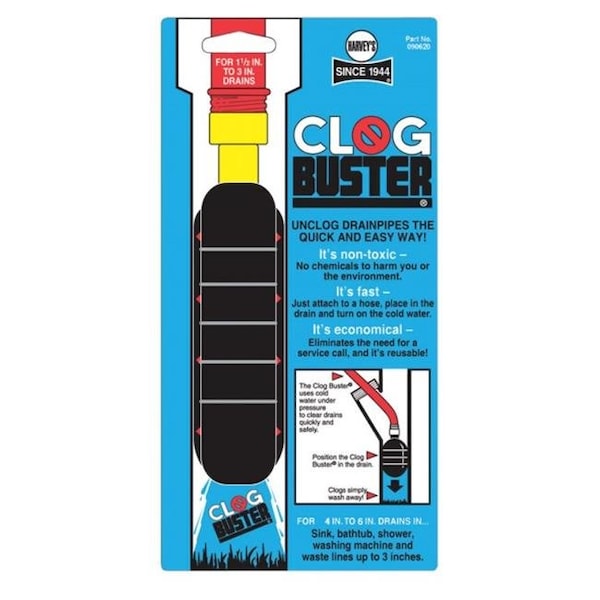 Harveys Harveys 090620 Clogbuster Toilet Plunger 4 to 6 in. 4303186 - main